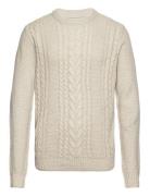 Jack & J S Jjcraig Knit Crew Neck Aw23 Kräm