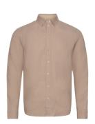 Mos Mosh Gallery Theo Linen Shirt Beige