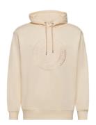 GANT D2. Monogram Sweat Hoodie Kräm