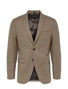 Selected Homme Slhslim-Mark Wool Blz B Noos Brun