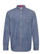 Tommy Jeans Tjm Rlx Western Denim Shirt Blå