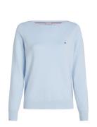 Tommy Hilfiger Co Jersey Stitch Ls Boat-Nk Swt Blå