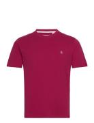 Original Penguin S/S Pin Point Embroi Burgundy