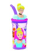 Disney Princess 3D Figurine Tumbler Bottle Home Meal Time Pink Princes...