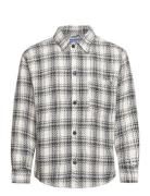 Jack & J S Jorzac Villeray Check Overshirt Ls Svart