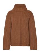 Selected Femme Slfsefika Ls Knit Rollneck Noos Brun