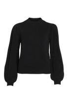 Vila Viril Turtle-Nk Balloon L/S Top - Noos Svart