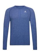 Odlo Odlo Essential Seamless T-Shirt Crew Neck L/S Blå