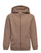 En Fant Hoodie W. Zipper Brun