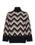 Vero Moda Vmkalina Ls Highneck Long Pullover Ga Svart