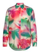 GANT Rel Floral Print Cot/Silk Shirt Kräm