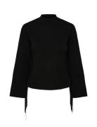 YAS Yasfringa 7/8 Knit Pullover S. Svart