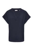 Esprit Casual Blouses Woven Marinblå