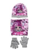 L.O.L Set 3 Pcs Bonnet+Collar+Gloves Multi/patterned