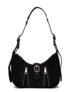 Nunoo Skye W. Zipper Suede Black Svart