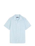 J. Lindeberg Elio Painted Stripe Reg Shirt Blå