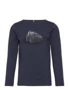 Minymo T-Shirt Ls 2-In-1 Marinblå