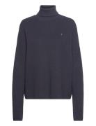 Tommy Hilfiger Co Cardigan Stitch Funnel-Nk Swt Blå