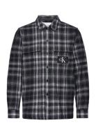 Calvin Klein Jeans Check Shirt Svart