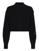 Calvin Klein Jeans Short Lambswool Sweater Svart