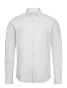 Calvin Klein Heather Structure Slim Shirt Grå