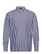 Tommy Hilfiger Dc Oxford Stripe Rf Shirt Marinblå