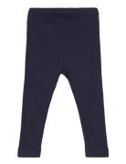 Minymo Leggings Rib Marinblå