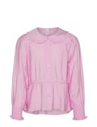 Vero Moda Girl Vmjosie Ls Peplum Shirt Wvn Girl Rosa