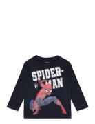 Name It Nmmnaza Spiderman Ls Top Noos Mar Marinblå