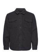 Clean Cut Copenhagen Dean Bonded Overshirt Marinblå