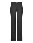 Les Coyotes De Paris Mid Waist Straight Leg Trousers Svart