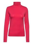 Les Coyotes De Paris Mock Neck Top Rosa