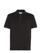 Calvin Klein Liquid Touch Welt Zip Polo Svart