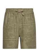 Les Deux Lesley Paisley Shorts Grön