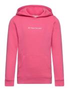 Tom Tailor Printed Logo Hoody Rosa