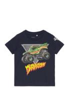 Name It Nmmfeodor Monsterjam Ls Top Box Vde Marinblå