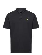 Lyle & Scott Textured Tipped Polo Shirt Svart