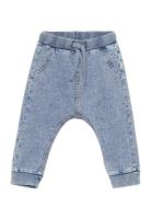 Lindex Sweatpants Denim Wash Blå