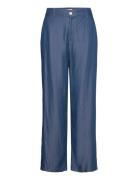 Vila Viurla Hw Wide Pant Dbd/R Blå