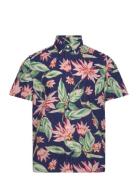 Polo Ralph Lauren Classic Fit Floral Seersucker Shirt Blå