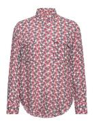 GANT Rel Geometric Print Shirt Röd