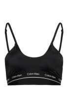 Calvin Klein Halter Bralette Bikini Top Svart