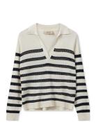 MOS MOSH Mmrora Stripe Knit Vit