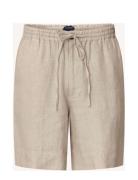 Lexington Clothing Casual Linen Shorts Beige