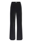 Dante6 D6Alvie Velvet Palazzo Pants Svart