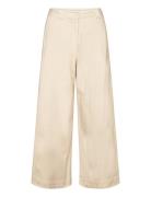 Bobo Choses Wide-Leg Pleated Pant Kräm