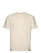 GANT Textured Ss T-Shirt Kräm