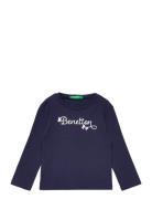 United Colors Of Benetton T-Shirt L/S Marinblå