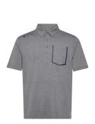 BACKTEE Mens Melange Polo Grå