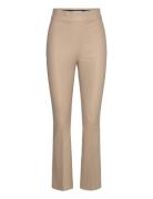 Dante6 D6Nome Crp Flare Leather Pants Beige